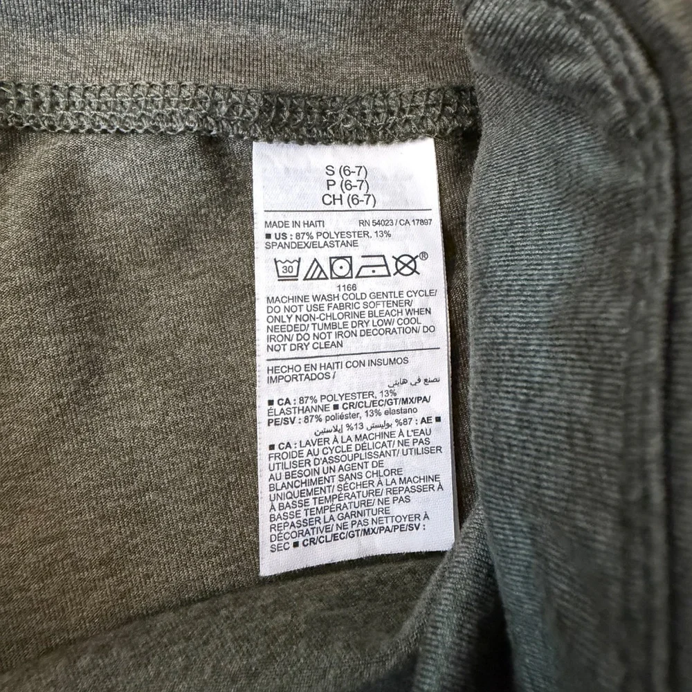 Old Navy Army Green Youth Girls Leggings (Size 6-7 / Small)